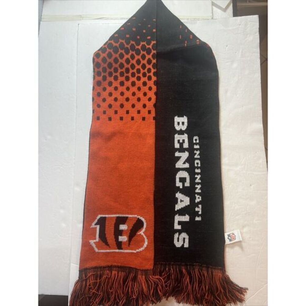 Cincinnati‎ Bengals Football NFL Full Color Logo Scarf Officially Licensed